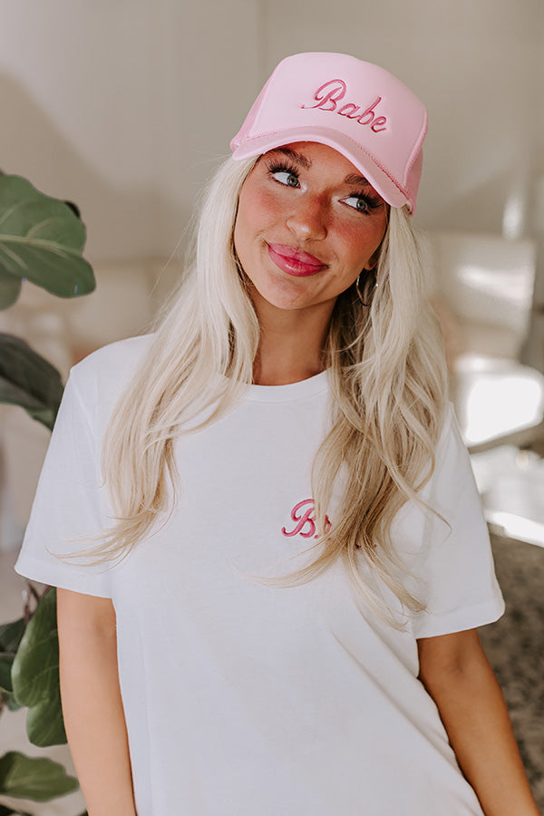 Premium Babe Embroidered Trucker Hat - Style & Comfort