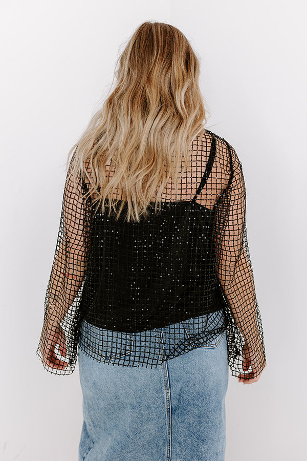 Premium Glamour Mesh Top - Ultimate Style Upgrade