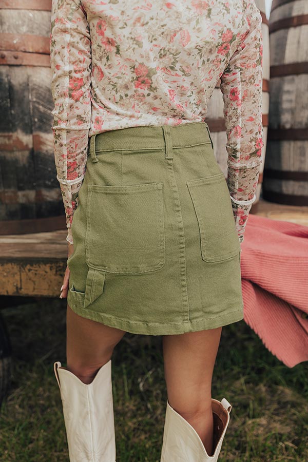 Ultimate Kelsey Cargo Mini Skirt - Premium Denim Style