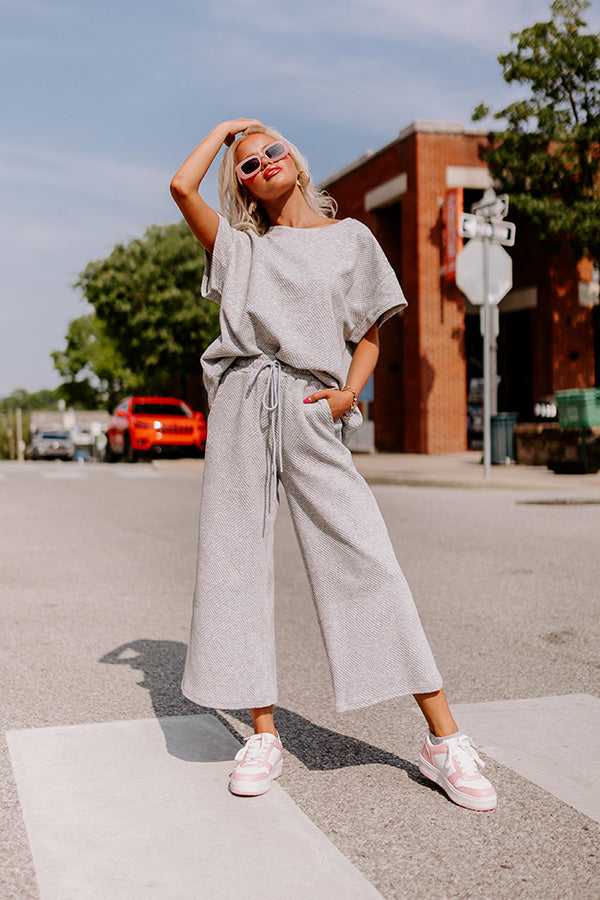 Premium High Waist Trousers in Grey - Ultimate Casual Chic