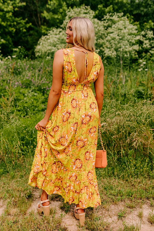 Premium Boho Chic Floral Maxi Dress