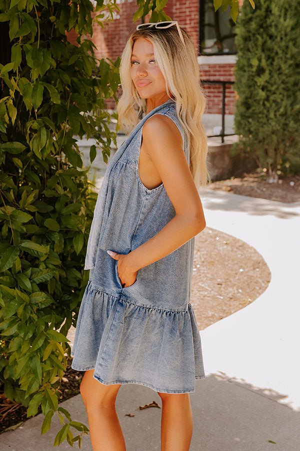 Ultimate Downtown Market Denim Mini Dress