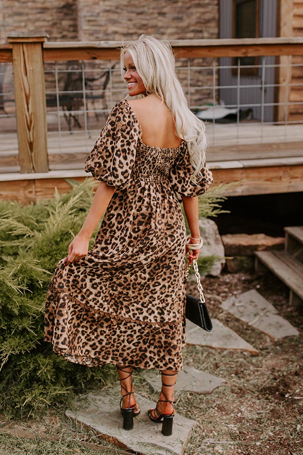 Ultimate Leopard Print Midi Dress