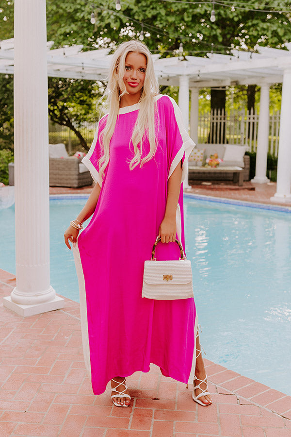 Ultimate Elegance: Orchid Uptown Caftan Maxi Dress