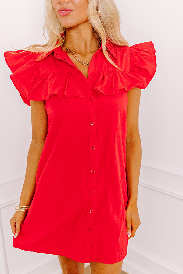 Ultimate Savor The Feeling Ruffled Mini Dress