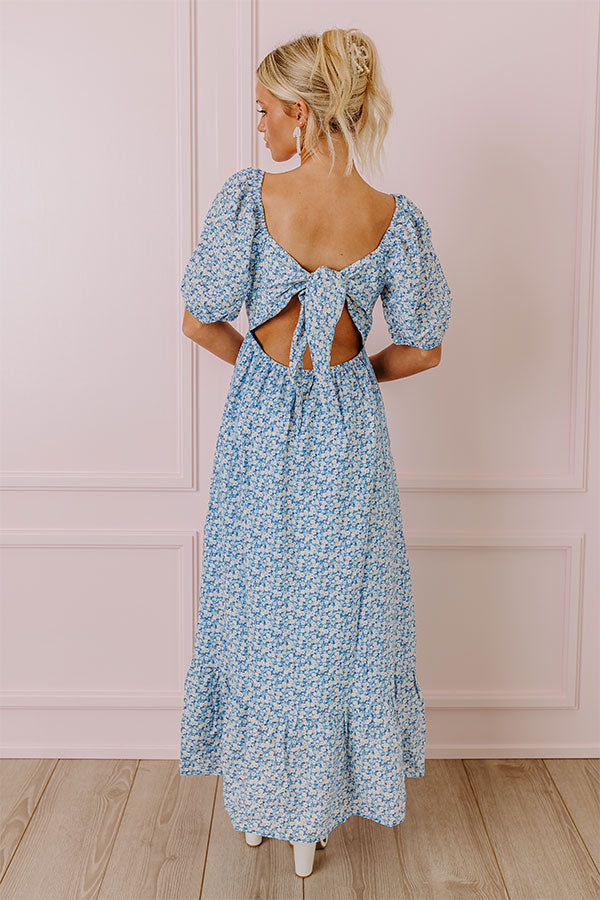 Blossom Bay Midi Dress - Premium Floral Elegance