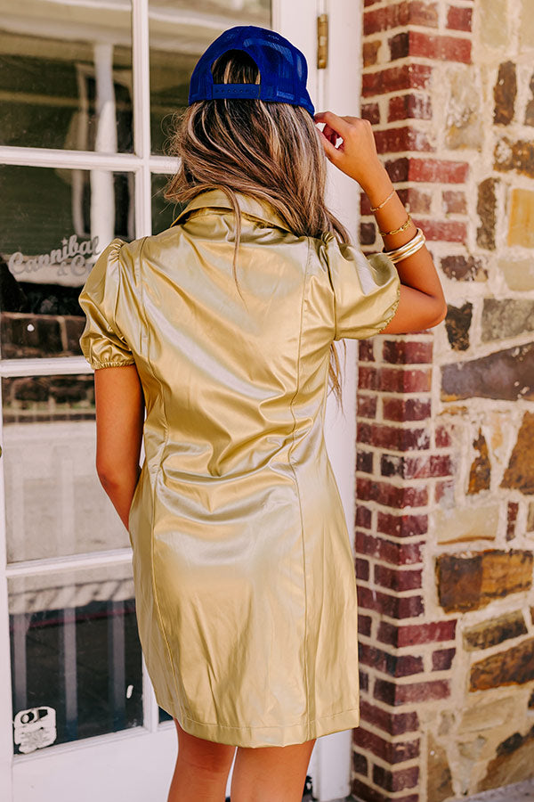 Ultimate Glam Metallic Mini Dress - Party Ready Style