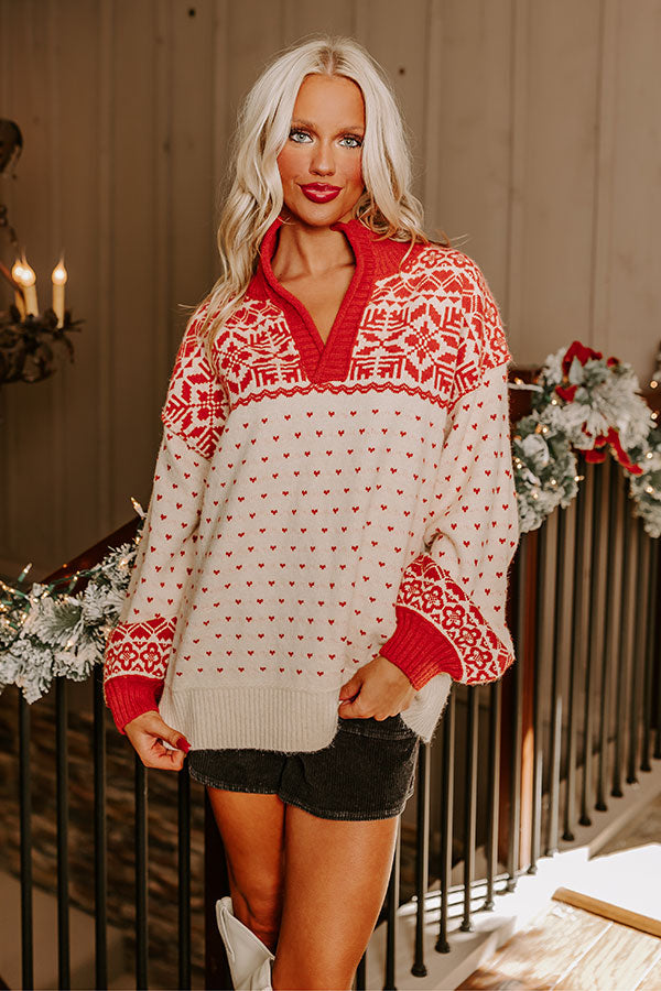 Premium First Snowfall Knit Sweater - Cozy & Stylish