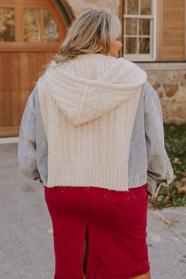 Ultimate Cozy Cable Knit Sweater Jacket