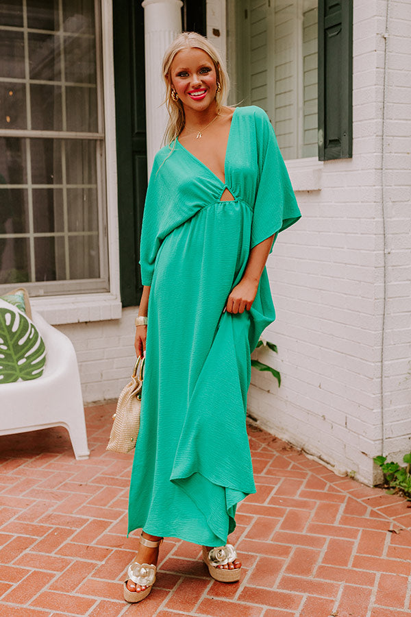 Ultimate Tulum Maxi Dress in Premium Green