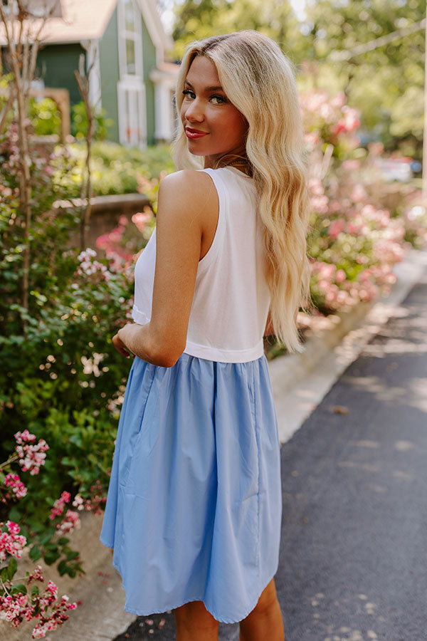 Ultimate Sky Blue Countryside Drive Mini Dress