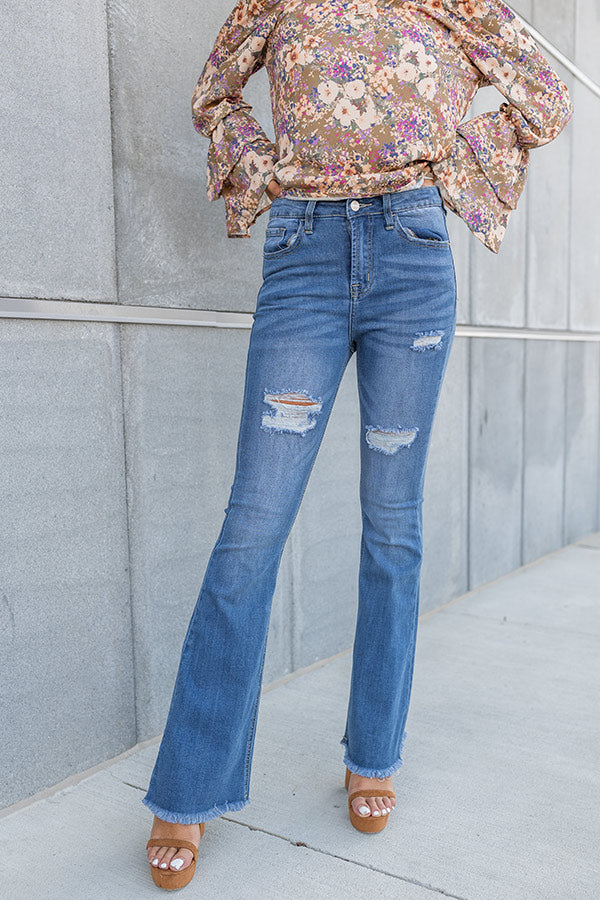 Ultimate Patisserie High Waist Distressed Flare Jeans