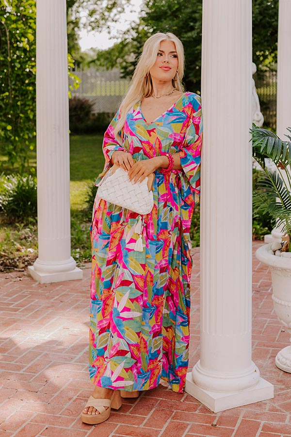 Premium Florence Forever Maxi Dress – Vibrant Botanical Style