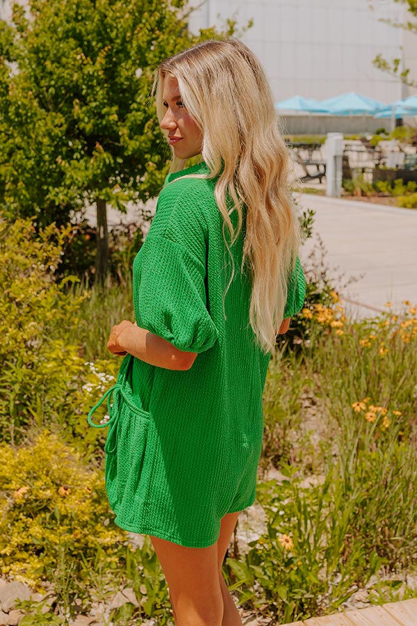 Premium Lakeside Green Romper - Ultimate Summer Style