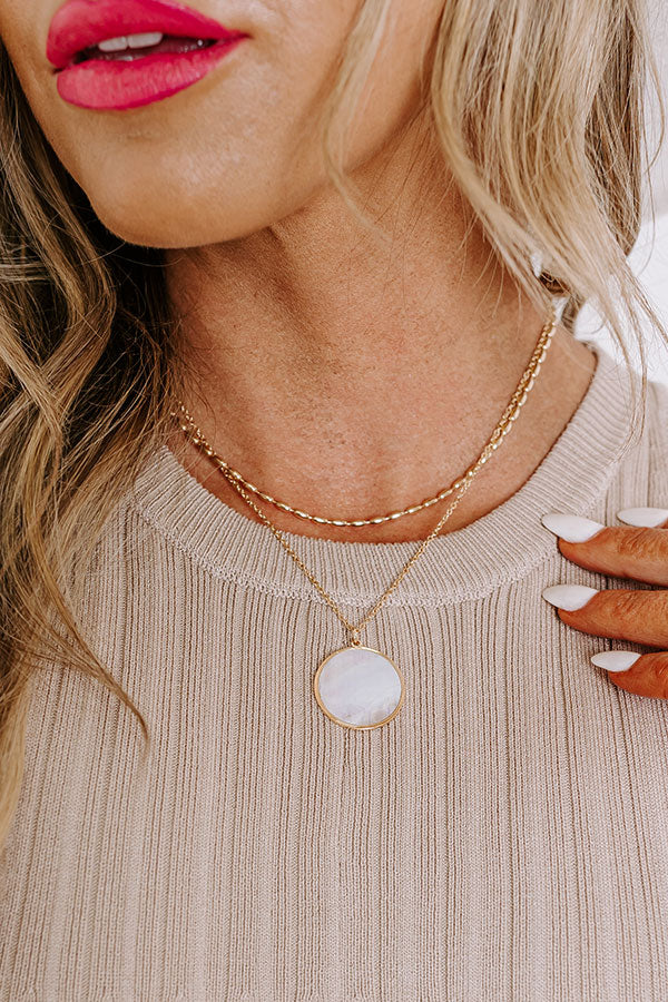 Premium Catalina Coastline Layered Necklace in Ivory - Ultimate Seaside Style