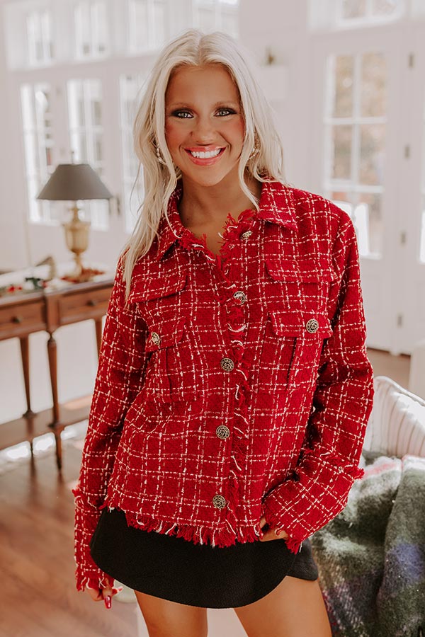 Premium Plaid Tweed Jacket - Ultimate Style Upgrade