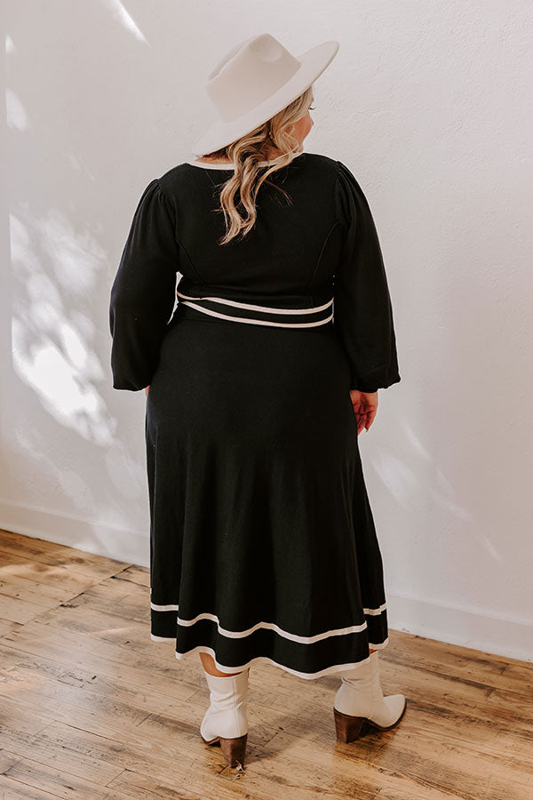 Ultimate Sweet Whispers Knit Midi Dress - Effortless Elegance