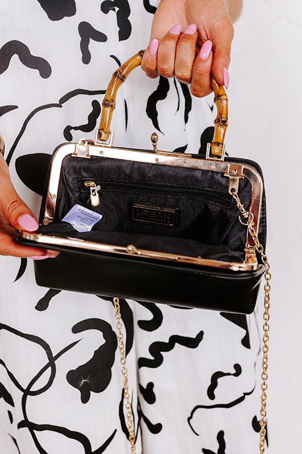 Premium Miami Happy Hour Faux Leather Purse - Ultimate Black Edition