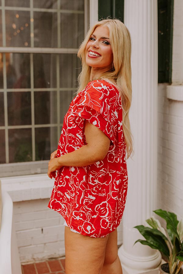 Ultimate Summer Shift Top - Vibrant Voyage Curves
