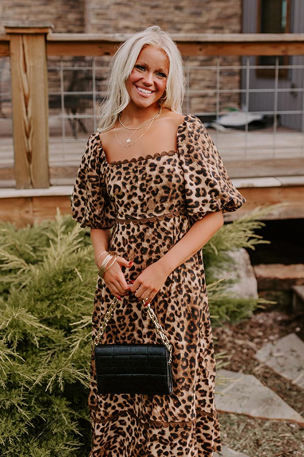 Ultimate Leopard Print Midi Dress