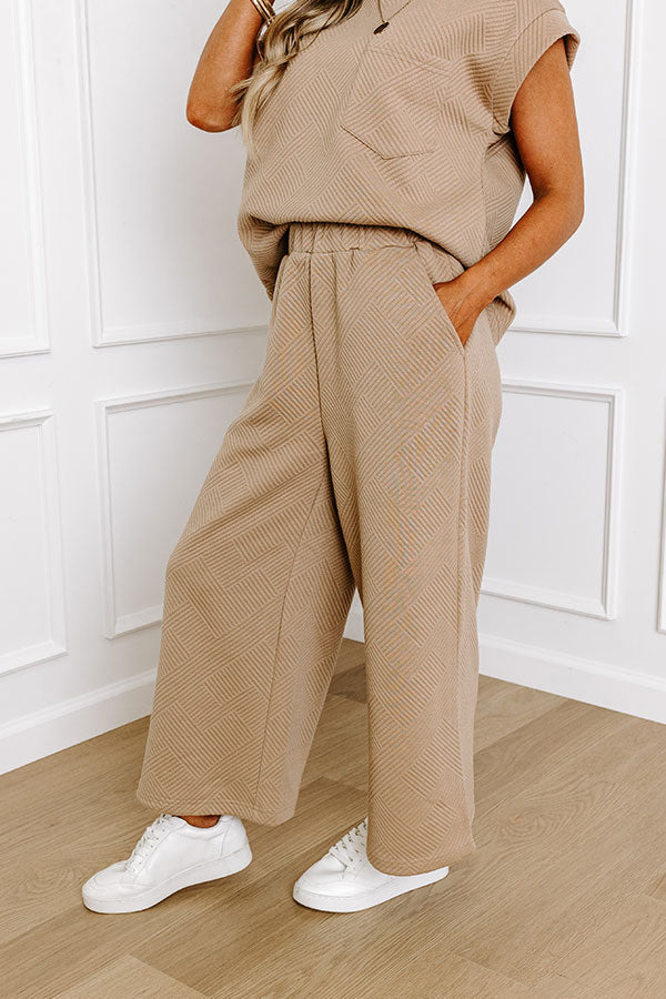 Ultimate Comfort High Waist Pants in Warm Taupe - Premium Edition