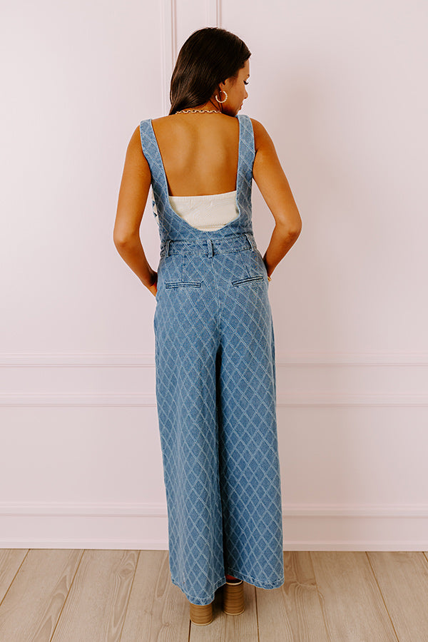 Ultimate Farmers Market Stroll Denim Jumpsuit