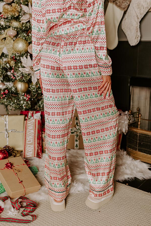 Premium Christmas Morning Satin Pajama Pants - Ultimate Holiday Comfort