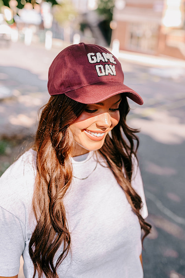 Premium Game Day Maroon Baseball Cap