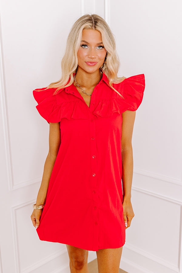 Ultimate Savor The Feeling Ruffled Mini Dress