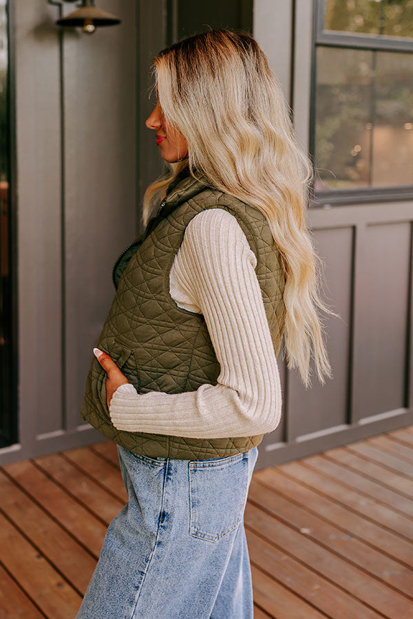 Ultimate Evergreen Bliss Quilted Vest