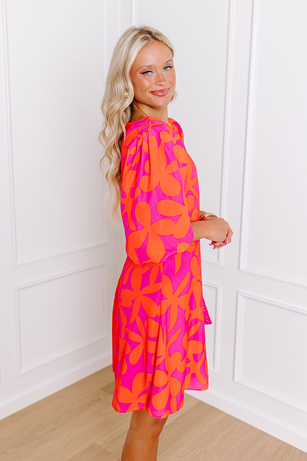 Ultimate Cityscape Floral Mini Dress - Premium Chic Style
