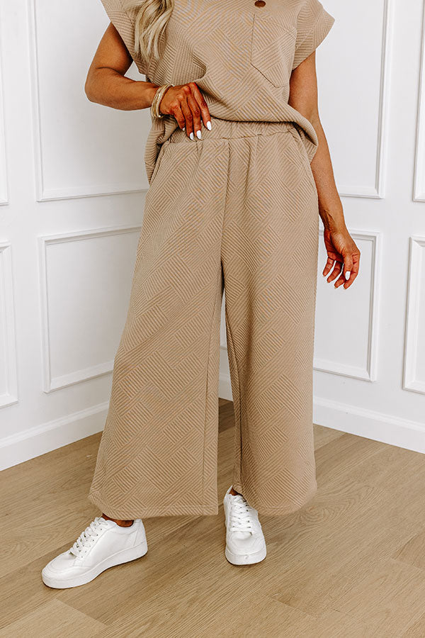 Ultimate Comfort High Waist Pants in Warm Taupe - Premium Edition