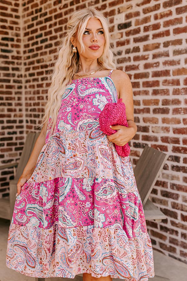 Ultimate Sassy Paisley Midi Dress