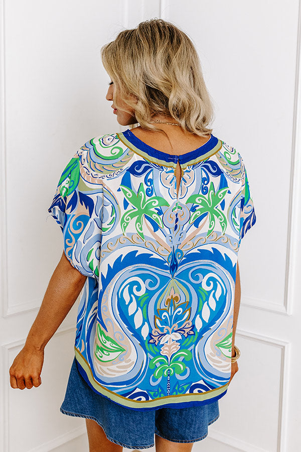 Premium Tropical Breeze Shift Top