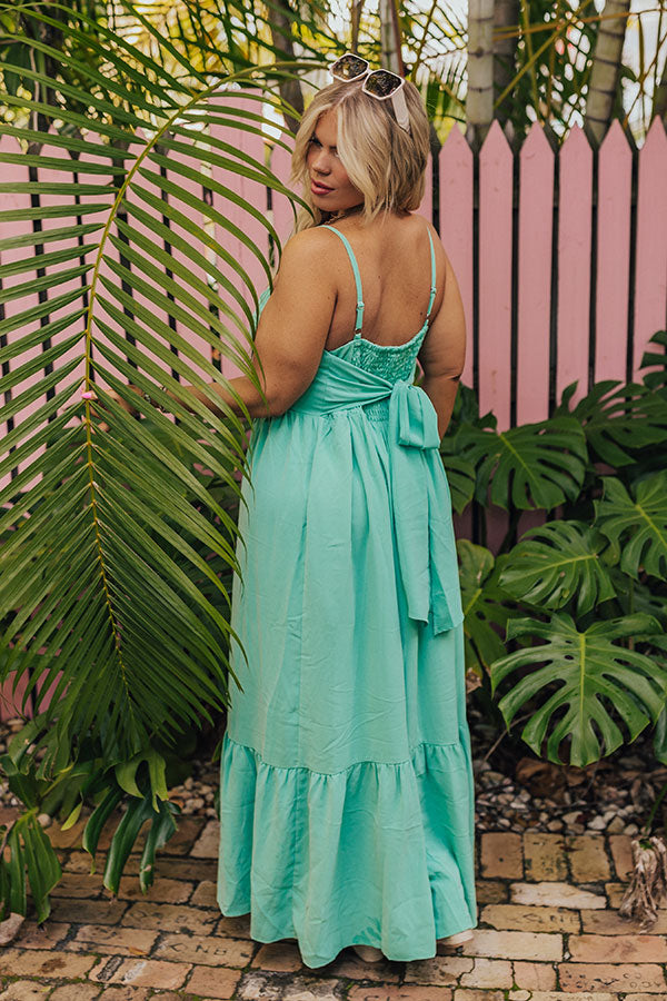 Premium Sea Glass Curves Maxi Dress - Ultimate Chic Style