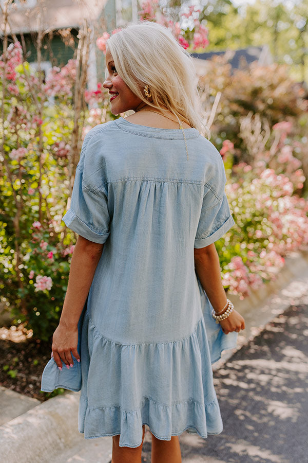 Premium Chambray Mini Dress for Women - Ultimate Summer Style