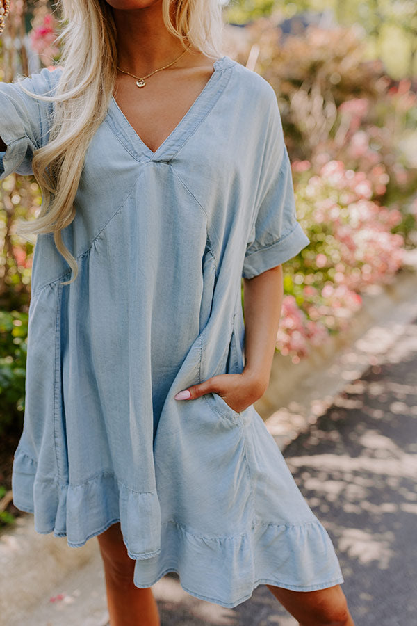 Premium Chambray Mini Dress for Women - Ultimate Summer Style