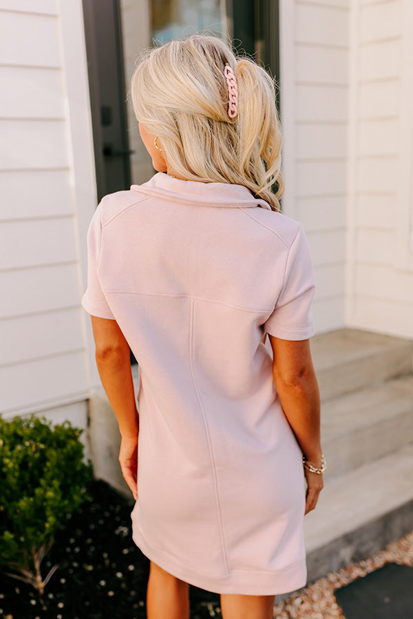 Premium Casual Chic Mini Dress in Blush - Ultimate Style Upgrade