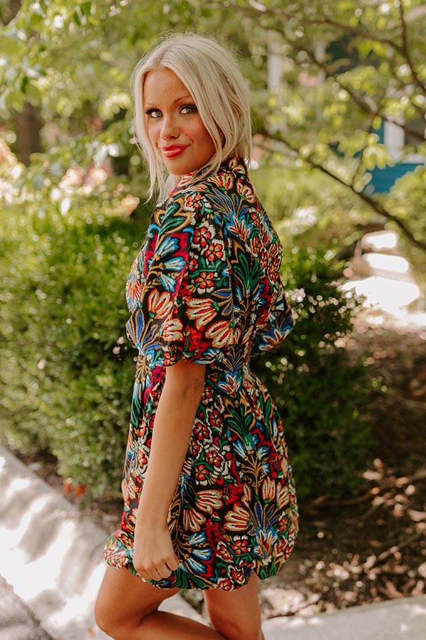 Ultimate Bloom Floral Mini Dress - Playful & Flirty Style