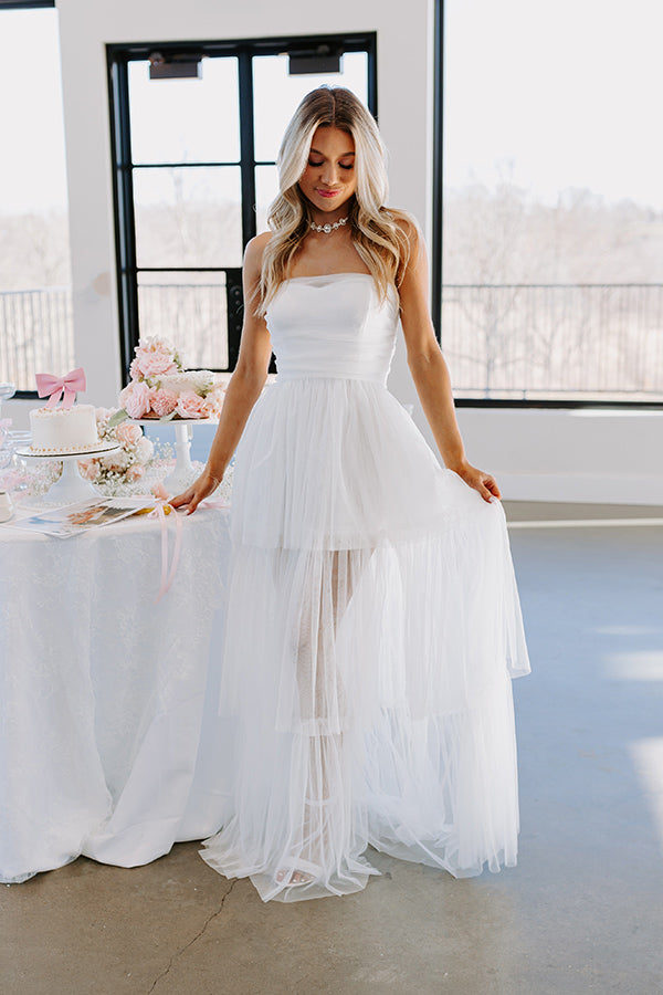 Ultimate First Kiss Moment Tiered Maxi Dress