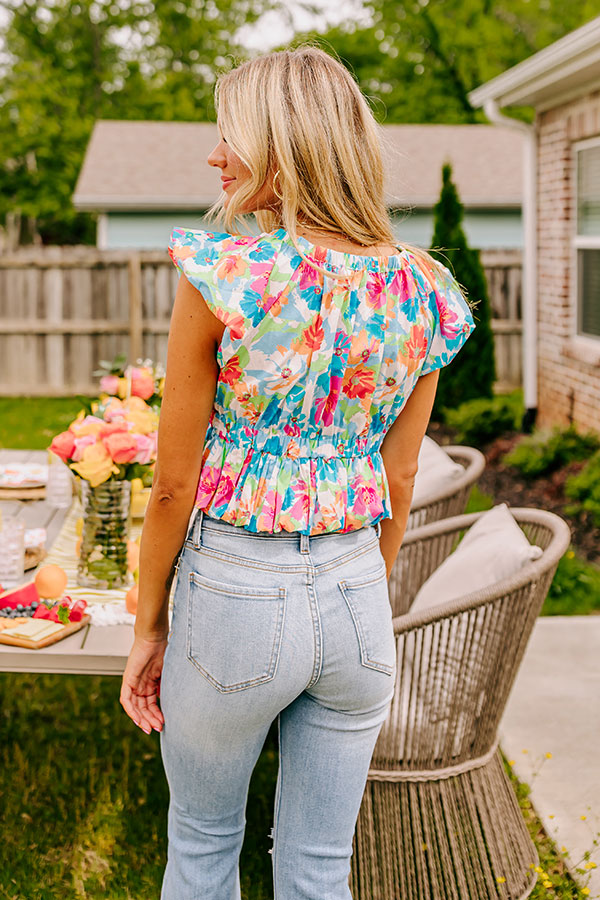 Ultimate Chic Floral Peplum Blouse