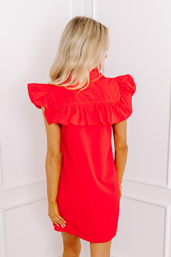 Ultimate Savor The Feeling Ruffled Mini Dress