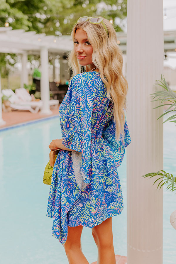 Ultimate Tropical Escape: Antigua Bound Caftan Mini Dress