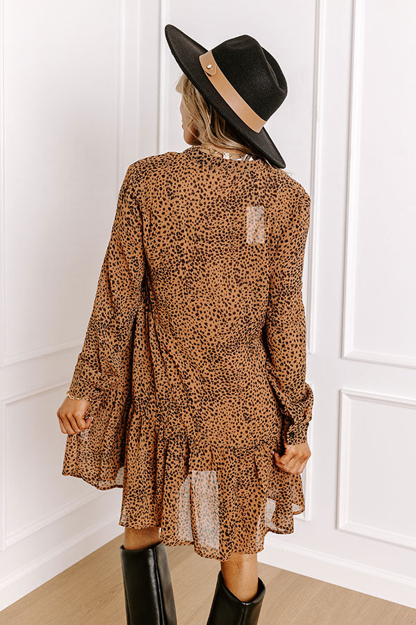 Ultimate Nights In LA Leopard Print Tunic Dress