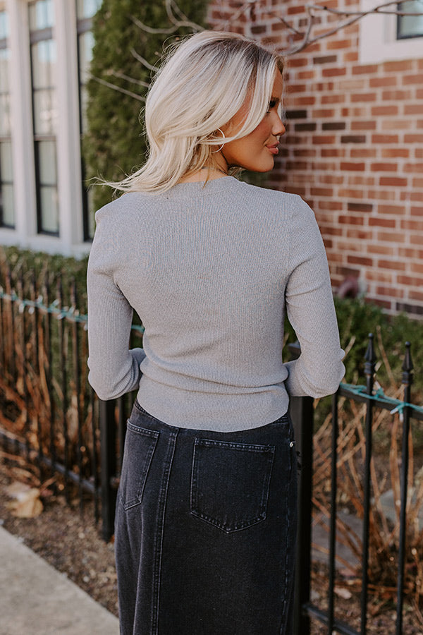 Premium Grey Dream Knit Top - Ultimate Comfort & Style