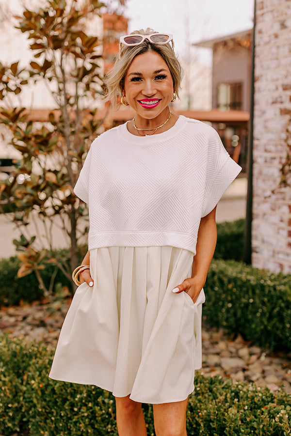 Ultimate Myrtle Beach Brunch Dress - Luxe White