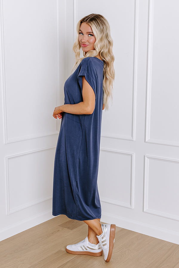 Whirlwind Days Premium Midi Dress