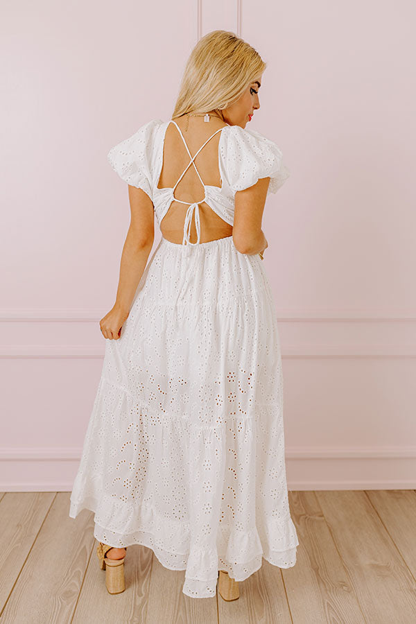 Premium Oh So Sweet Eyelet Maxi Dress - Ultimate Spring Wardrobe Essential