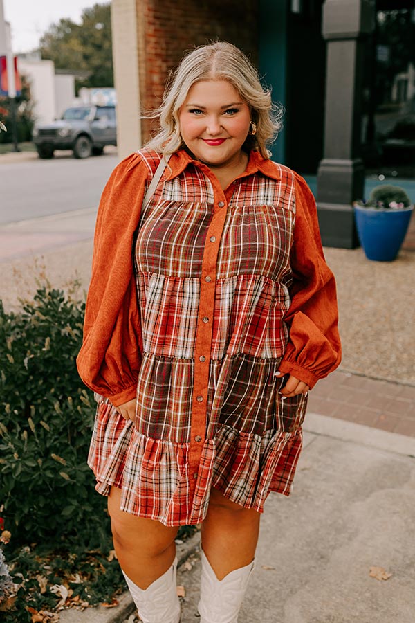 Ultimate Fall Vibes Plaid Mini Dress - Cozy & Chic