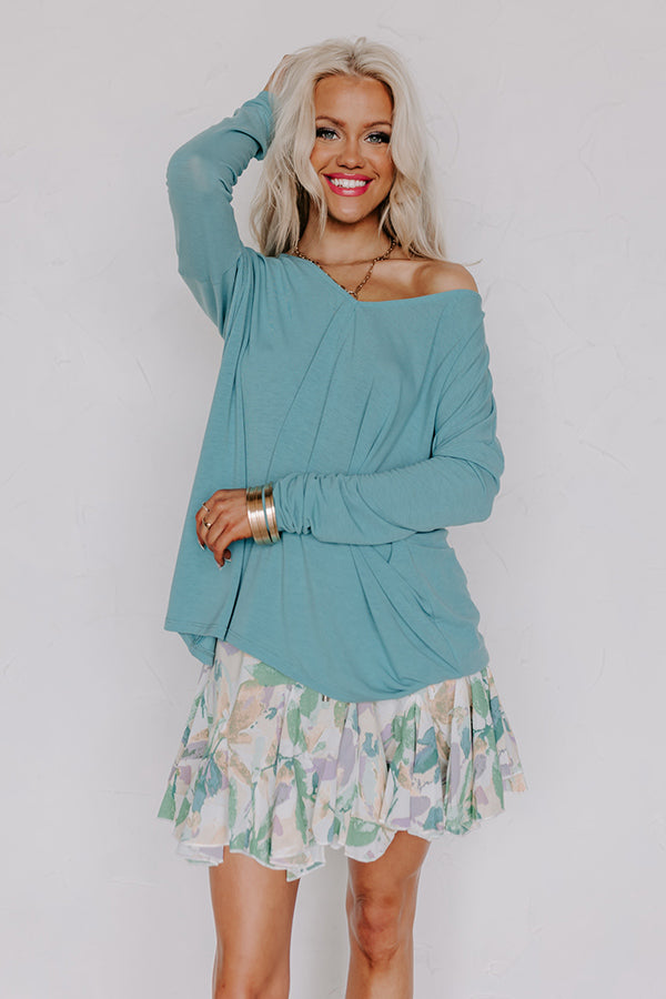 Premium Light Turquoise Shift Top - Ultimate Comfort & Style